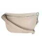 Preview: Bauchtasche Crossbody Body Bag - Made in Italy - beige vorne