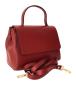 Preview: edle Lederhandtasche Damentasche rot