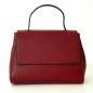 Preview: edle Lederhandtasche Damentasche rot vorne 2