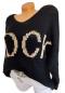 Preview: kuschelweicher Damen Grobstrick Pullover "Rock" Oversize schwarz 3