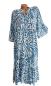 Preview: schickes Sommer Maxi Kleid mit Animal print - blau 1