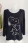 Preview: trendiger Damen Feinstrick Pullover "Snoopy" schwarz 3