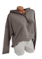 Preview: trendiger Damen Hoodie 3D Stern 36 - 42 schlamm