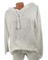 Preview: trendiger Damen Hoodie 3D Stern 36 - 42 weiß 1