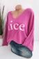 Preview: schicker Damen Feinstrick Pullover "Nice" pink 2