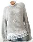 Preview: weicher Grobstrick Rollkragen Damen-Pullover 36 38 40 hellgrau 1