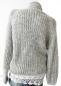 Preview: weicher Grobstrick Rollkragen Damen-Pullover 36 38 40 hellgrau 3