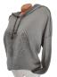 Preview: trendiger Damen Hoodie 3D Stern 36 - 42 grau 2