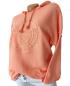 Preview: trendiger Damen Hoodie 3D Stern 36 - 42 orange 3