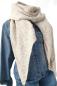 Preview: Damen Blogger Schal Winter Zipfel Tuch Stola kuschelweich warm made in Italy beige 2