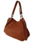 Preview: Schultertasche echt Leder cognac 1004