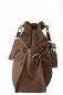 Preview: Schultertasche echt Leder taupe 1004