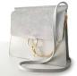 Preview: elegante Schultertasche Abendtasche aus Kalbsleder + Wildleder