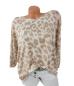 Preview: trendiges Shirt mit Leo-Muster beige  1