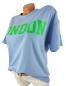 Preview: Damen T-Shirt mit Schriftzug London blau  seite 1