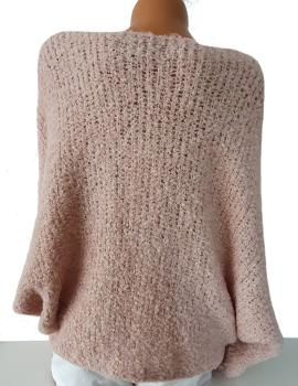 kuscheliger Damen Strickpullover "Kiss me Later" rosé 4