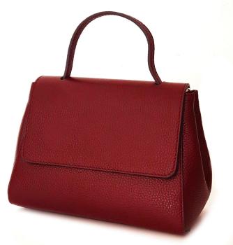 edle Lederhandtasche Damentasche rot vorne 1