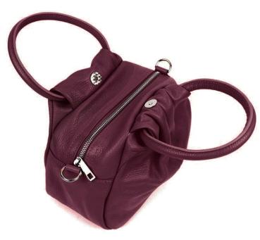 elegante Lederhandtasche in vielen schönen Farben oben