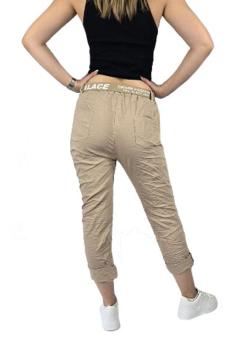 Damen Joggpant Jogger / Schlupfhose bequem & chic 38 - 42 taupe