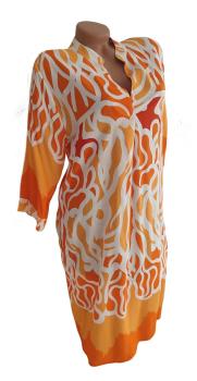 modisches Sommerkleid - orange 2