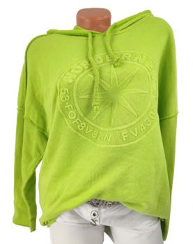 trendiger Damen Hoodie 3D Stern 36 - 42 Kiwi 1