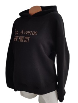 Damen Hoodie 5th Avenue - schwarz 3