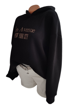 Damen Hoodie 5th Avenue - schwarz 6