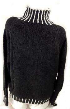 kuschelweicher Damen Rollkragen Pullover Turtleneck schwarz 5