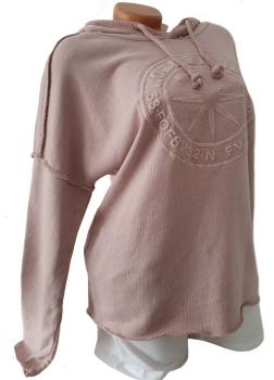 trendiger Damen Hoodie 3D Stern 36 - 42 rosé 3