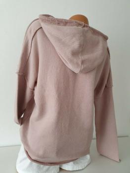 trendiger Damen Hoodie 3D Stern 36 - 42 rosé 5