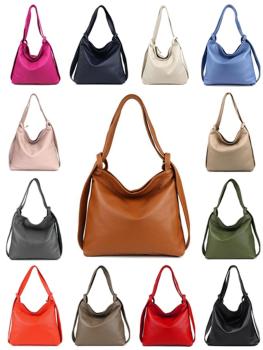 Rucksackhandtasche aus Leder in vielen schönen Farben