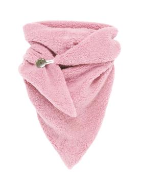 Damen Schal Tuch aus kuschelweichem Teddyfell in rosa 1