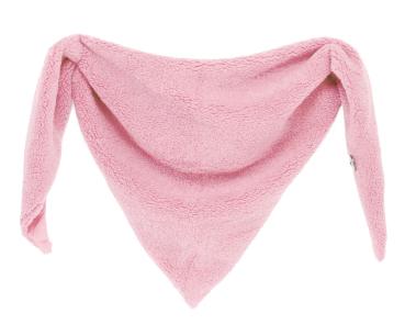 Damen Schal Tuch aus kuschelweichem Teddyfell in rosa 2