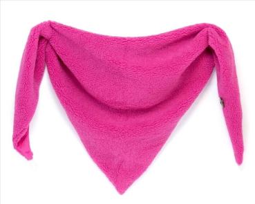 Damen Schal Tuch aus kuschelweichem Teddyfell in pink 2