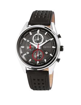 Herren Multifunktions-Armbanduhr schwarz