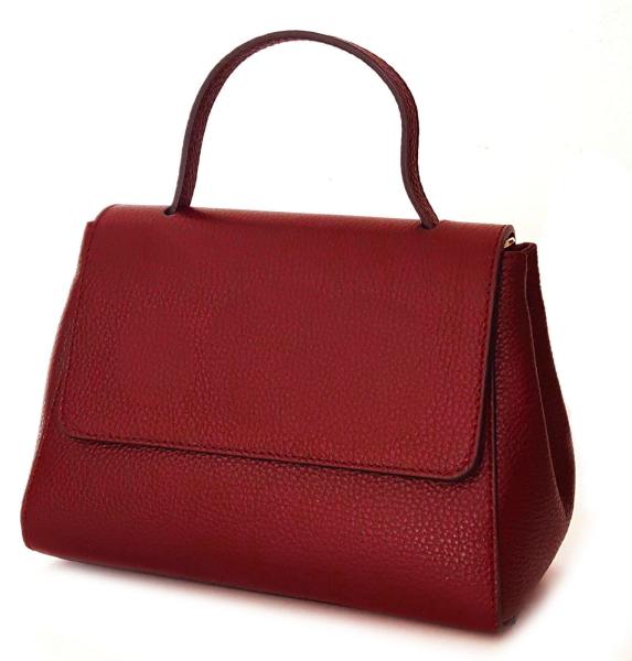 edle Lederhandtasche Damentasche rot vorne 1