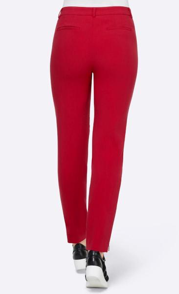 Auffallend schöne Damen Designer-Stretchhose rot 3