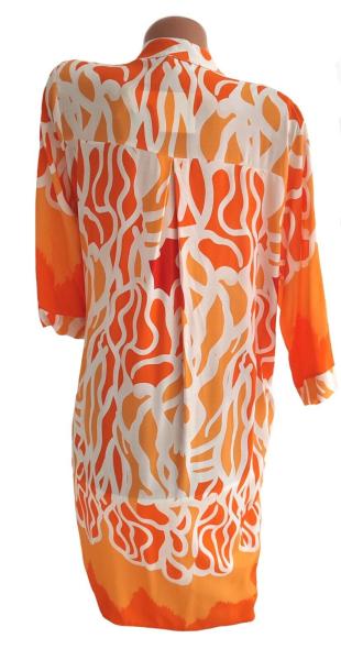 modisches Sommerkleid - orange 4