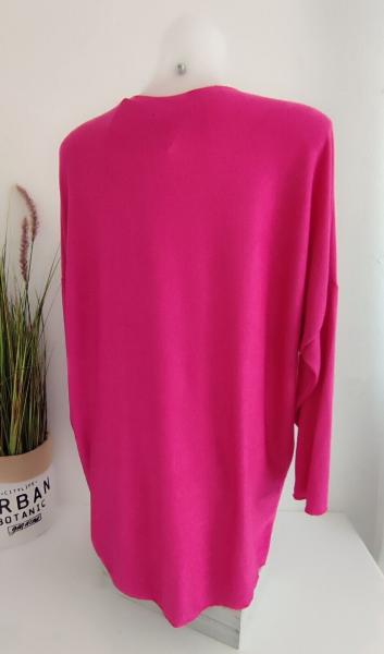 trendiger Damen Feinstrick Pullover "Snoopy" pink 6