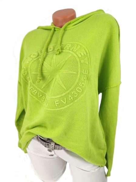 trendiger Damen Hoodie 3D Stern 36 - 42 Kiwi 2