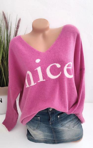 schicker Damen Feinstrick Pullover "Nice" pink 1