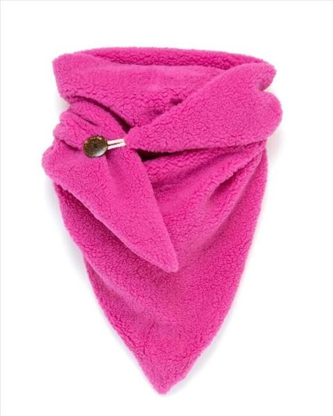 Damen Schal Tuch aus kuschelweichem Teddyfell in pink 1