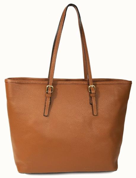 zeitlos schöne Schultertasche Shoppingbag hellbraun 2