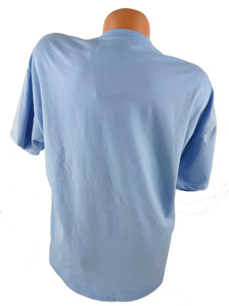 Damen T-Shirt mit Schriftzug London blau  hinten