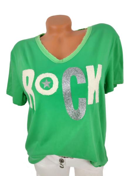 T Shirt "Rock" Oversize 36 - 42 gruen 1